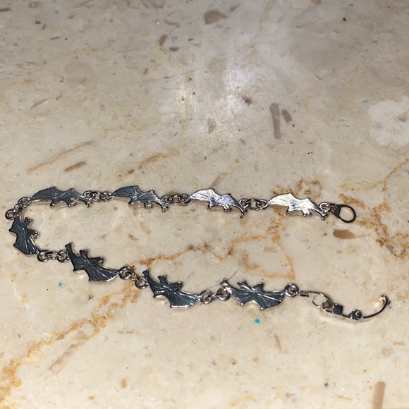 Abalone Shell Silvertone Dolphin Bracelet - Picture 3 of 3